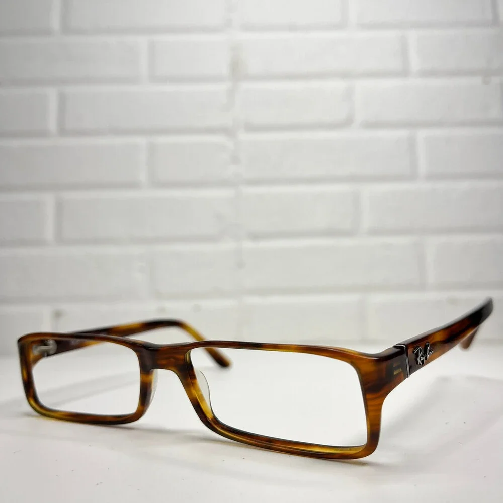 Ray-Ban RB5120 2144 Brown Rectangle Eyeglasses Frame 53-17-135 1085